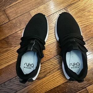 Ryka Black and White Womens Sneakers